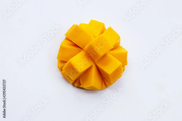 Fototapeta Tropical fruit, Mango on white background.