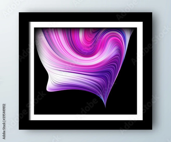 Fototapeta modern vibrant fluid gradient background with curve shapes design