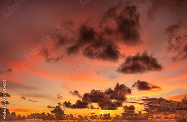 Obraz Dramatic sky, perfect for sky replacement, backgrounds, screen saver or any other application