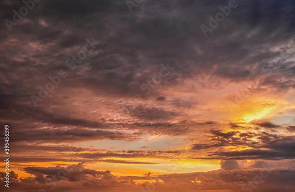 Obraz Dramatic sky, perfect for sky replacement, backgrounds, screen saver or any other application