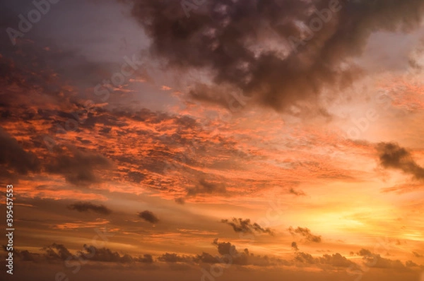 Fototapeta Dramatic sky, perfect for sky replacement, background or any other application