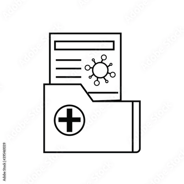 Fototapeta report icon in different style vector illustration. The theme of the corona virus two color and black report vector icons designed with the style of the fill, outline, line and stroke can be used for 