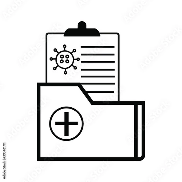Obraz report icon in different style vector illustration. The theme of the corona virus two color and black report vector icons designed with the style of the fill, outline, line and stroke can be used for 