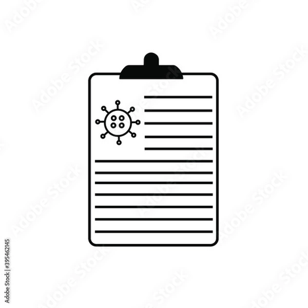 Obraz report icon in different style vector illustration. The theme of the corona virus two color and black report vector icons designed with the style of the fill, outline, line and stroke can be used for 