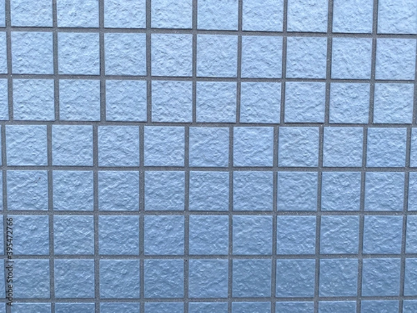 Obraz 少しズレのある水色のタイル