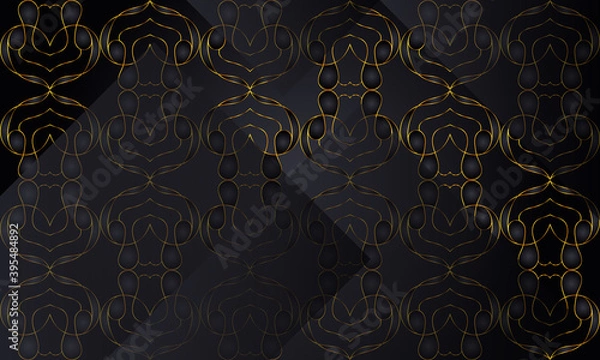 Obraz Luxury gold abstract background with pattern