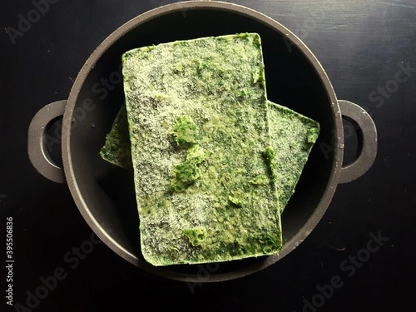 Obraz Frozen spinach