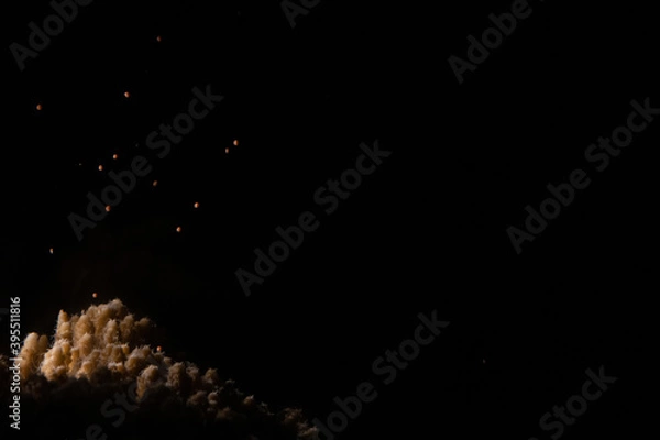 Obraz Eggs-sperm bundles floating over a coral