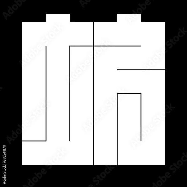 Fototapeta 家紋　角字　ぼ　坊