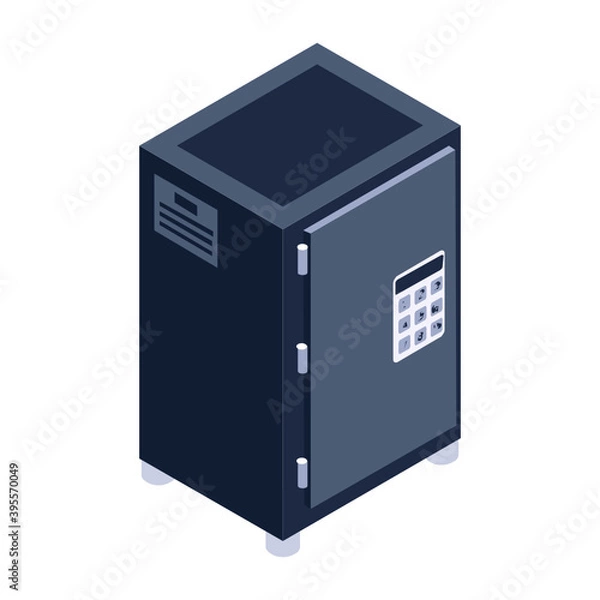 Obraz 
A big data bank icon, editable trendy style of datacenter vector 

