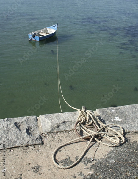 Fototapeta La barque bleue