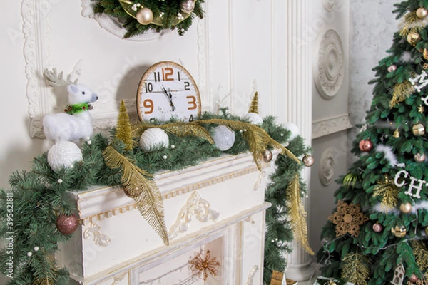 Obraz The interior of the New Year and Christmas style