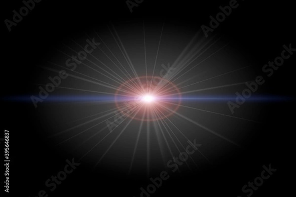 Obraz retro CGI lens flare
