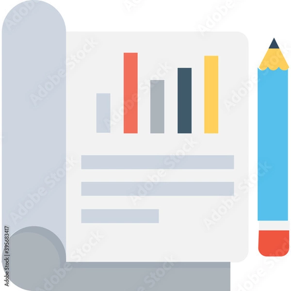 Fototapeta 
Receipt Flat Vector Icon
