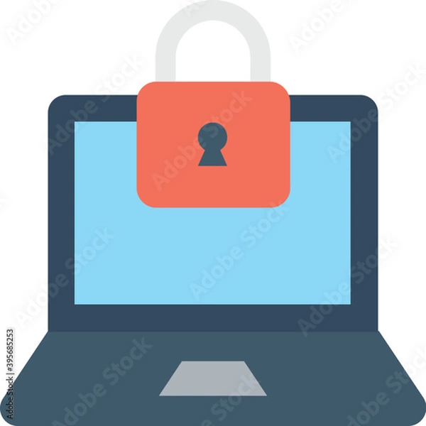 Fototapeta 
Laptop Flat Vector Icon
