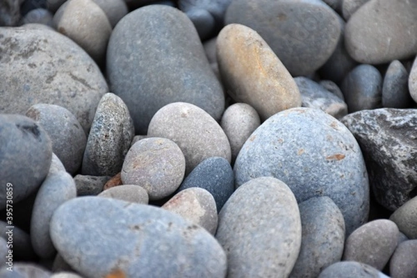 Obraz Quality photographic image. Image of beach pebbles. Texture image to decorate.