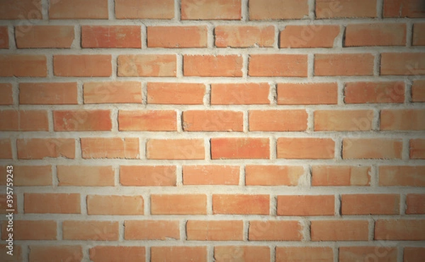 Fototapeta red brick wall background,texture and pattern.