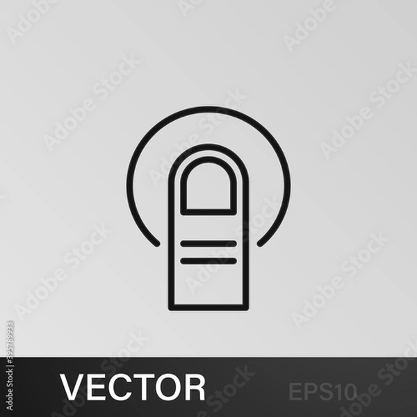 Fototapeta finger, gesture, hand, one, tap outline icons. Can be used for web, logo, mobile app, UI, UX