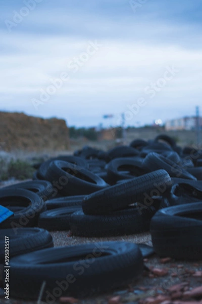 Obraz Tires on the road