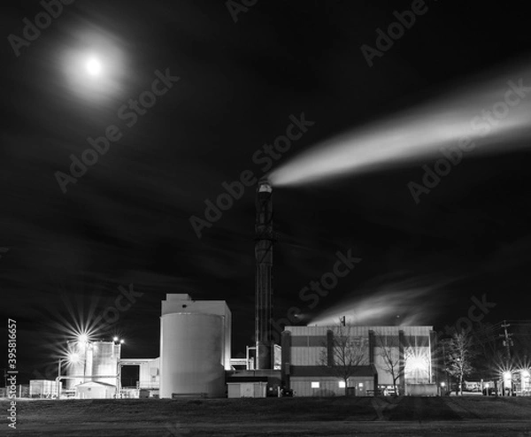 Obraz Industrial nightscape