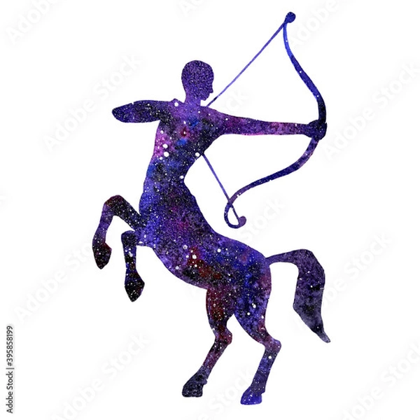 Obraz  watercolor art of signs of the zodiac. Sagittarius