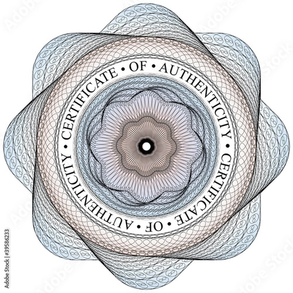 Obraz Guilloche Seal #2