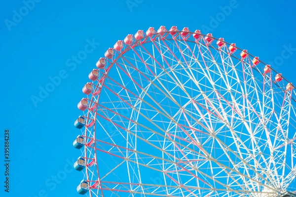 Fototapeta 青空に観覧車