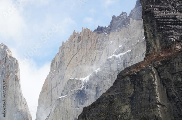 Fototapeta パタゴニア　トーレス・デル・パイネ登山/景色