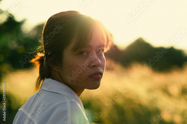 Obraz person in the field