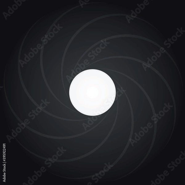 Fototapeta View inside gun. vector illustration