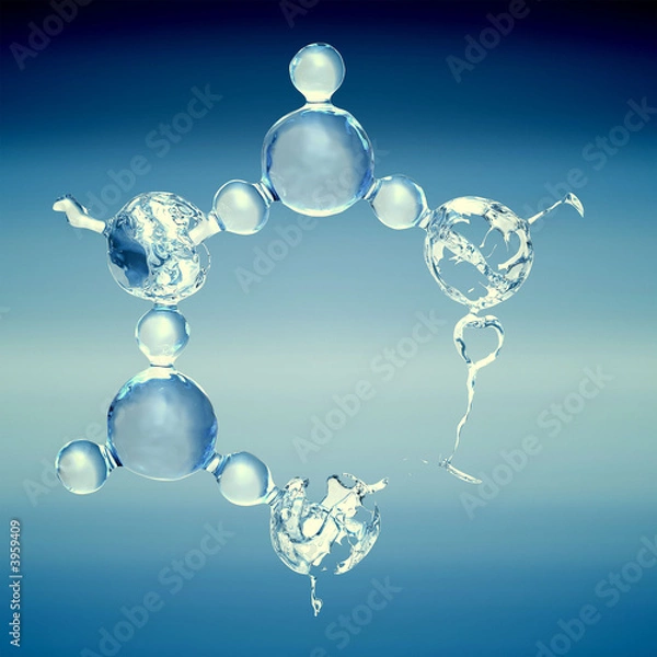 Fototapeta water structure