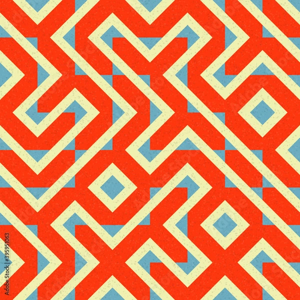 Fototapeta Abstract Geometric Pattern generative computational art illustration