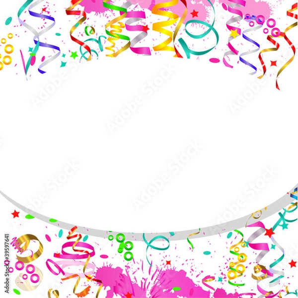Obraz space for text Vector background with serpentine