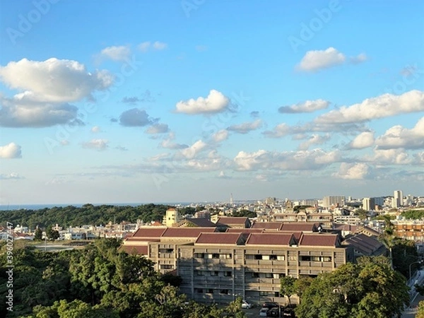Fototapeta 沖縄の街並み