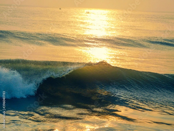 Obraz sunset and the wave