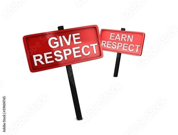 Obraz Give respect