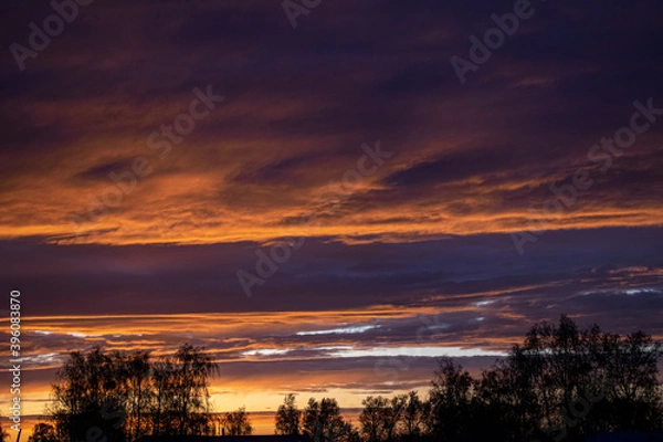 Obraz beautiful sky at sunset