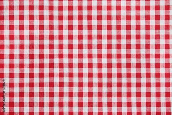 Obraz kariert Tischdecke, rot-weiss