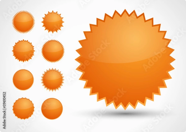 Obraz Button Set Orange