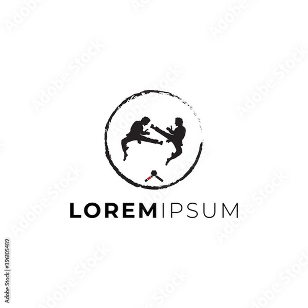 Obraz Jiujitsu logo design