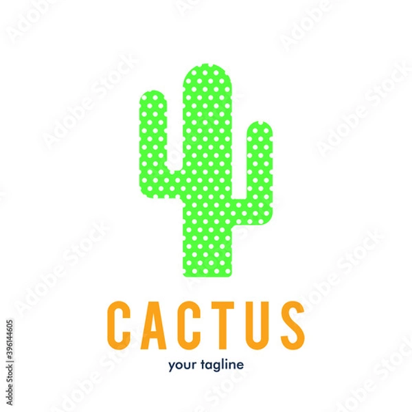 Obraz Cactus logo icon symbol design
