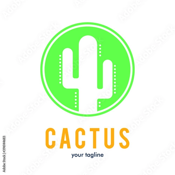 Obraz Cactus logo icon symbol design
