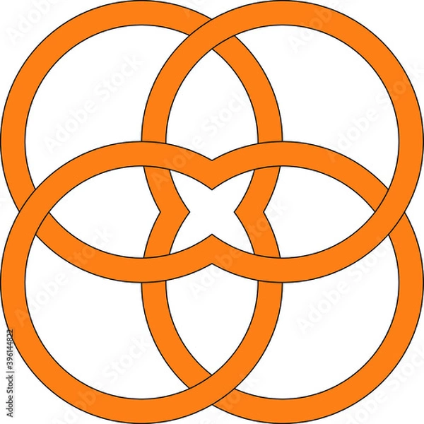 Fototapeta Abstract geometric pattern with stripes, lines