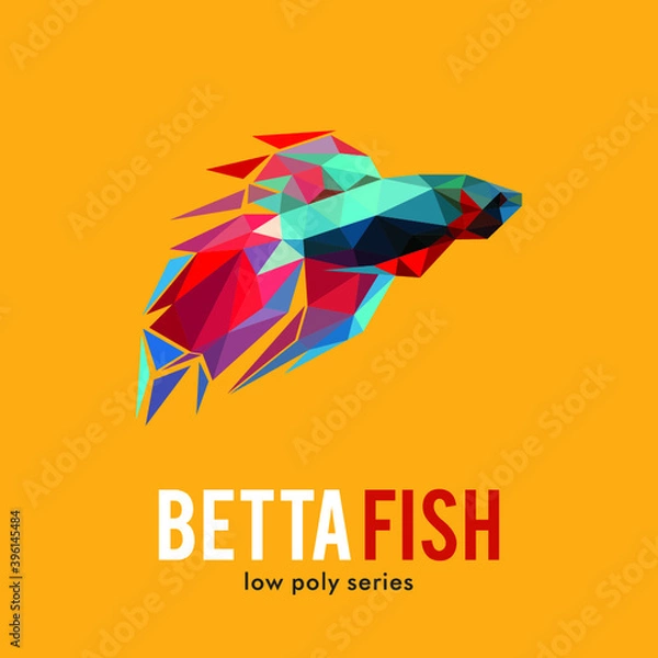 Obraz Betta fish logo icon symbol design 