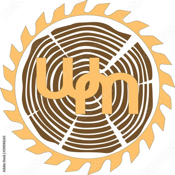 Obraz Wood makers carpentry logo sign