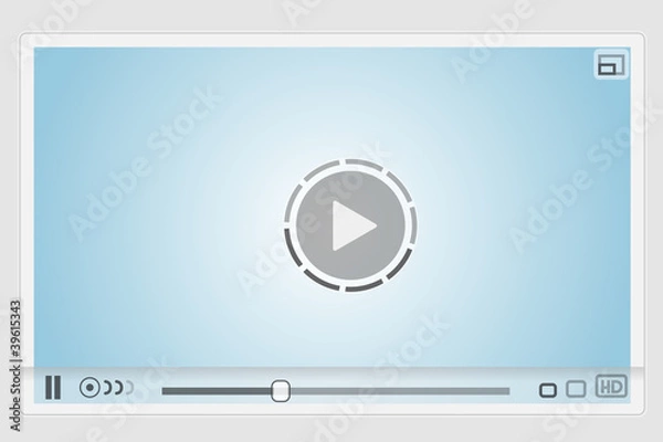 Fototapeta Web Video Player