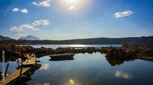 Obraz sunset over the lake