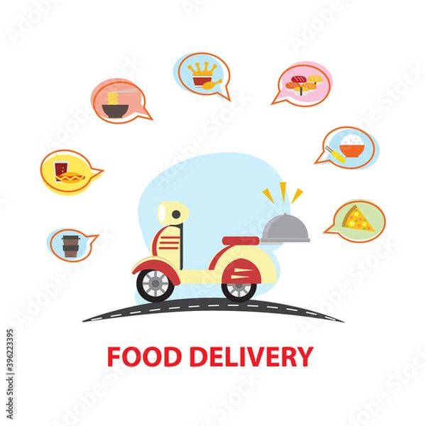 Obraz Food delivery service