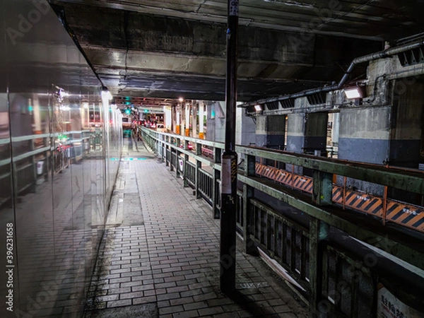 Obraz 渋谷　高架下　夜景
