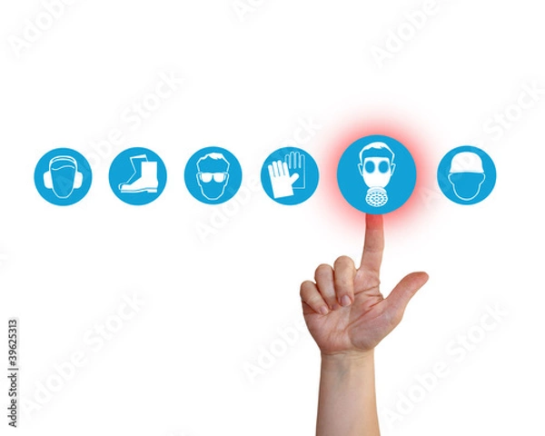 Fototapeta Atemschutz